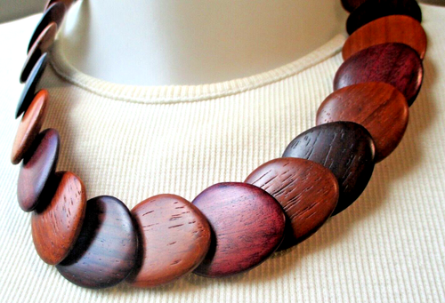 Collier De Perles En Porcelaine Rouge Vintage - Fermoir Or, Bijou Fantaisie élégant