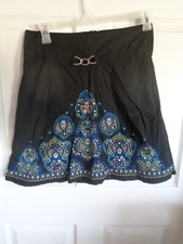 Girl's - Heart Soul - Black - Paisley - Sequin Skirt - Size 9