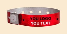 Custom Holographic Plastic Wristbands for Events