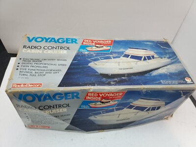 Vintage Voyager Radio Elecon Shinsei boat - Red Voyager Model