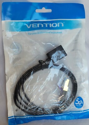 Vention Ethernet Extension Cable Extender Male To Female 3' New In Package