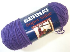 1 Skein Bernat Super Value Yarn Color Light Damson Big 7 OZ Skein