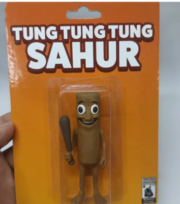 Tung Tung Tung Sahur Meme - Custom Art Toy Action Figure | eBay