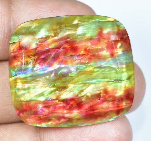 Opale De Feu Naturelle Doublet 81,35 Ct – Coupe émeraude AAA+++, Inde
