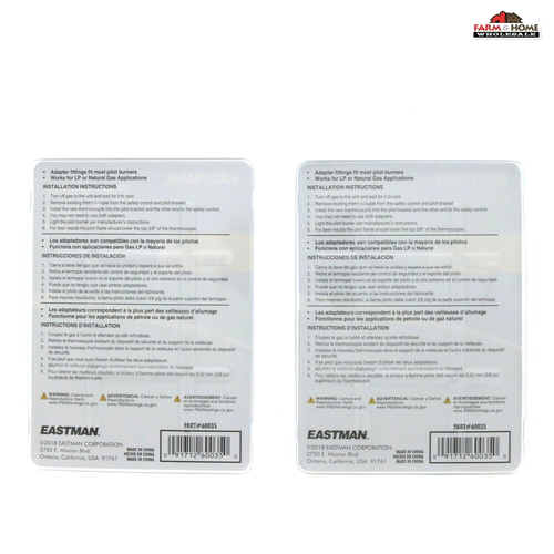 (2) Eastman 18" Length Thermocouple Pilot Burner 60035 NEW eBay