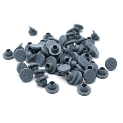 200pcs 13mm Vial Rubber Stoppers Port Solid Seals For Glass Vial Liquid Culture 