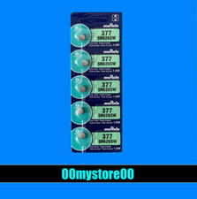  EXP 2032 5PC MURATA SONY 377 SR626SW Watch Coin Cell Battery - Ships from CA