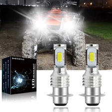 For Honda TRX Rancher 350 400 Recon 250 - White H6 LED Headlight Bulbs 2X