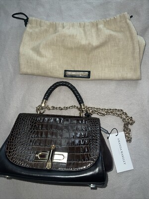 AMANDA WAKELEY Braided Redmayne Shoulder Bag Leather-Suede-Croc