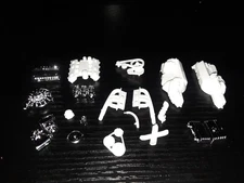 1/25 scale Model car parts AMT ford Y-block with centrifugal blower set up