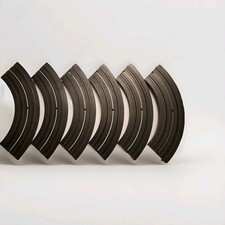 Vintage Aurora Model Motoring 9" Radius 1/4 Track Curves  1519 - 6 pieces