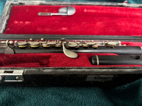 YAMAHA YPC-62 Piccolo Wooden Body Silver Keys Used With Case