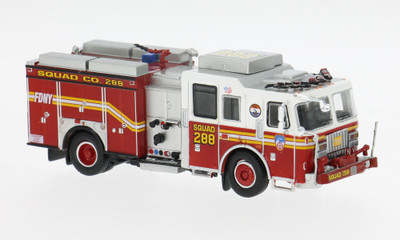 PCX87  2013 SEAGRAVE ATTACKER  SQUAD CO. FIRE TRUCK  #288   HO  1/87  PLASTIC