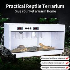 Reptile Terrarium Enclosure with Temperature control 47x23x23" Reptile Tank PVC