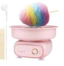 NEW SEALED Pink Cotton Candy Machine, 500W Vintage Candy Floss Maker, 30cm Bowl