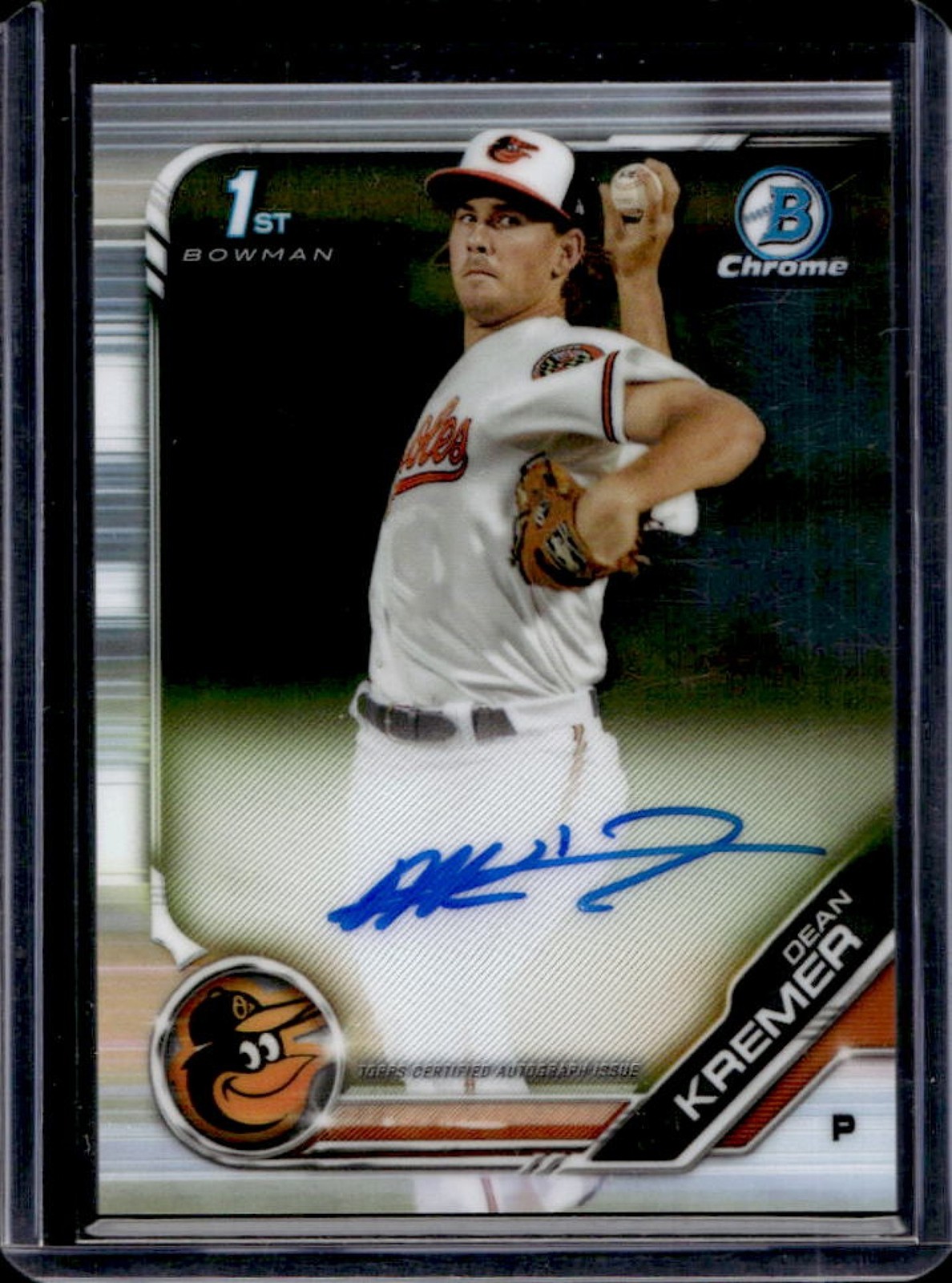 2019 Bowman Dean Kremer Chrome Auto 1st Prospect #CPA-DK