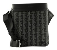 Lacoste The Blend Flat Crossover Bag UmhäNgetasche Monogram Noir Gris Schwarz