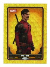 2025 Topps Chrome Deadpool #23 Peter Characters Yellow Wave Refractor /399
