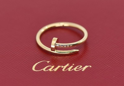 Cartier Juste Un Clou SM 18K Yellow Gold Ring Size 58