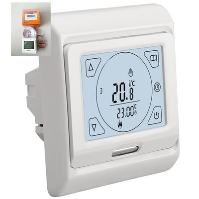 Wengart Raumthermostat WG809 programmierbar LCD Touch 230V elektrische Fußbodenheizung