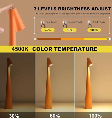 Tischlampe kabellos wiederaufladbar Schreibtischlampe Kreativ Wohnzimmer Arbeitszimmer Lampe