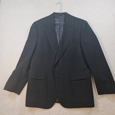 Polo University Club Ralph Lauren Mens Navy Blue Blazer Gold Buttons 2-Button