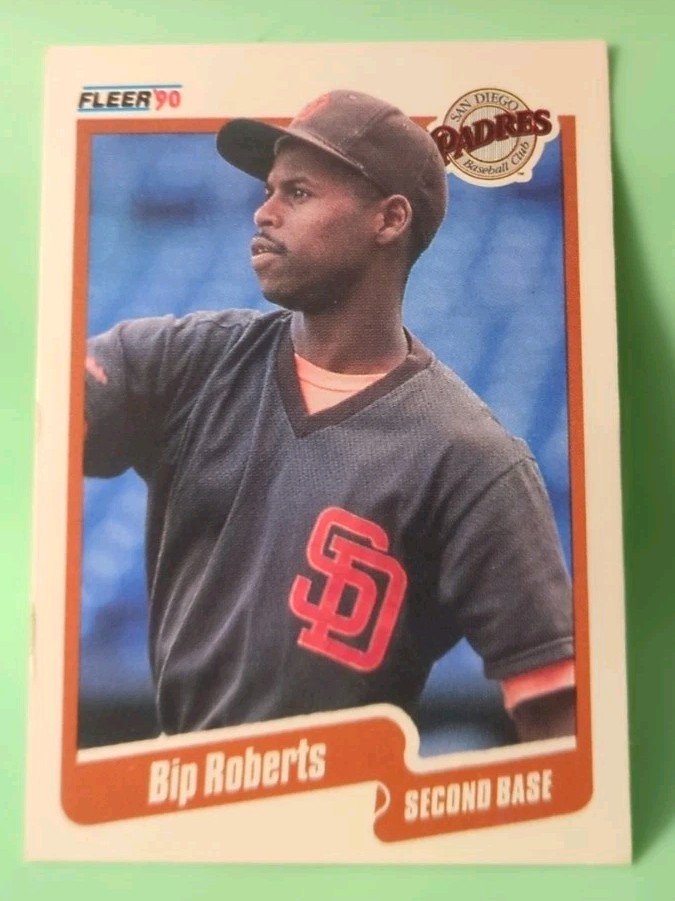 1990 Fleer - Bip Roberts #166 - San Diego Padres 