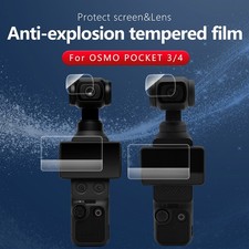 Lens and Screen Tempered Glass Protector Protective Film Fit for DJI Pocket 4