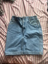 Adorable Rare 80s/90s Liz Claiborne Denim Pencil Skirt With Pockets Size 10