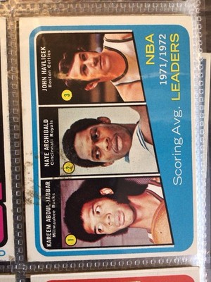 1972-73 Topps #172 1971-72 NBA Scoring Avg Leaders Basketball Card