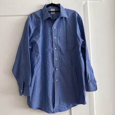 Brooks Brothers MADISON Regular-Fit Non-Iron Plaid Dress Shirt Blue 16 1/2-33