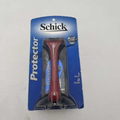 1997 ORIGINAL Vintage Schick Protector handle with TWO Cartridges NOS New