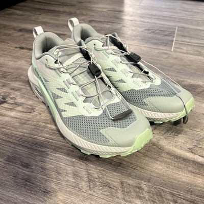 Salomon Sense Ride 5 Men s Low Top Mesh Drawstring Sneakers Gray Green