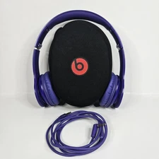 Beats by Dr. Dre Solo HD On-Ear Wired Headphones & Case Purple