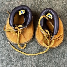 Build A Bear Workshop Work Boots- Tan Suede - Vintage