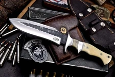 CFK Handmade AUS 8 Custom CAMEL BONE Large Hunting Sub hilt Camping Sport Knife