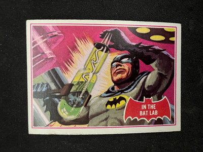 1966 Topps Batman Red Bat #25A In the Bat Lab Vg