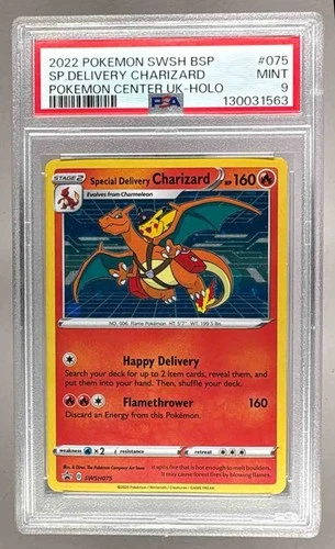 2022 Pokemon Sword Shield Promo SWSH075 Special Delivery Charizard PSA 9 1563