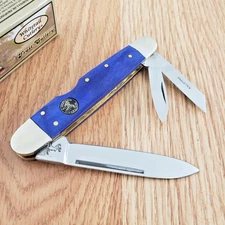 Frost Cutlery Whittler Pocket Knife Stainless Steel Blades Smooth Bone Handle