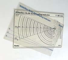 Rolleiflex Scheimpfug Indicator Set for SL-66 / SL66 Planar 80mm Lens - Original