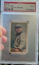 1909-11 T206 Cy Young 350-460 Factory No.42 Back Wearing Glove