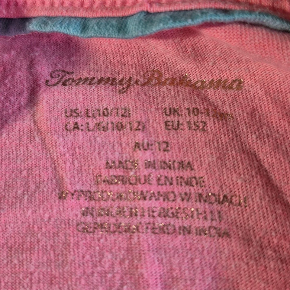 Tommy Bahama Shirt Girls Large Pink Sequin Ice Cream Mermaid Sleeveless Summer - Image 3 of 4