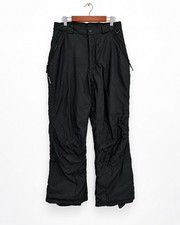 Columbia Women  s Medium Regular Black Insulated Snow Ski Pants Vintage F03