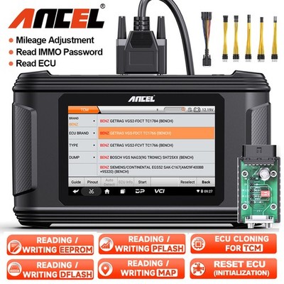 ANCEL EC500 Car TCM ECU Cloning Initialization Reset ECU Read IMMO For CHEVROLET