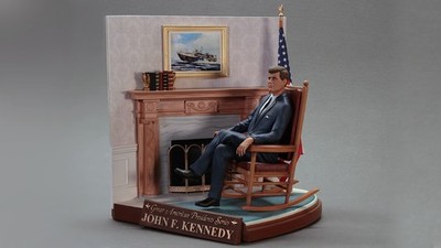 John F Kennedy resin model B/U