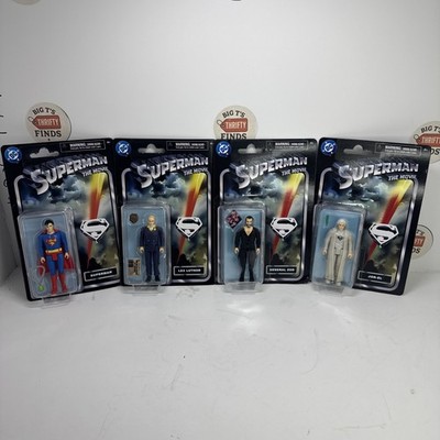 Superman Movie 1978 set of 4 Spin Master Retro DC figures - Superman/Zod; NEW