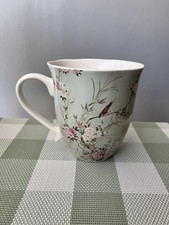 Shabby Chic by Rachel Ashwell Green Pink Floral Bird Chinoiserie Mug Next