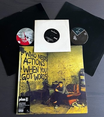 PLAN B Who Needs Actions When You Got Words 2xLP VINYL ALBUM + 7'' VINYL RARE VG+