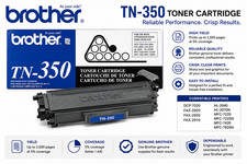 Brother Genuine TN-350 Black Toner Cartridge OEM New Factory Sealed