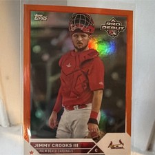 2023 Topps Pro Debut Jimmy Crooks III Palm Beach Cardinals Orange /25 PD-177